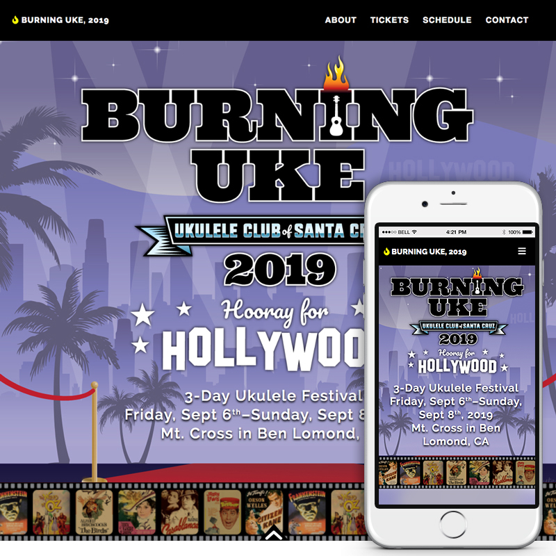 Burning Uke Website by Jack Suter