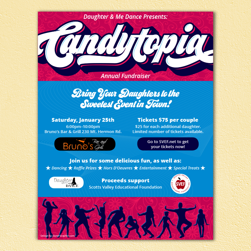 Candytopia Flyer Design © Jack Suter. All rights reserved.