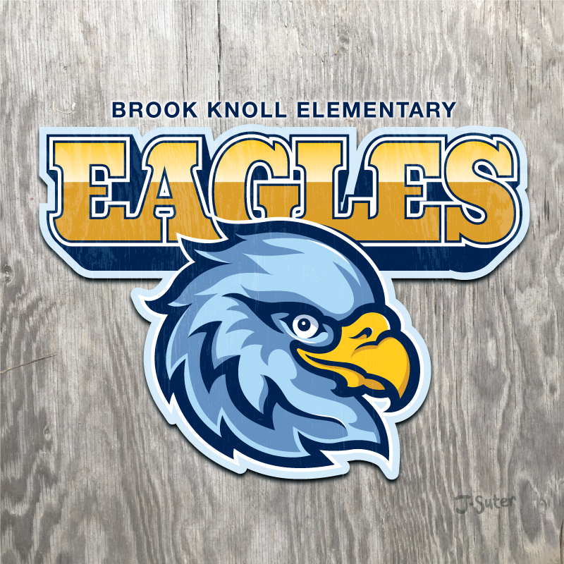 Eagles Mascot Logo © Jack Suter. All rights reserved.