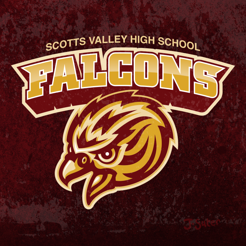 Falcons Mascot Logo © Jack Suter. All rights reserved.