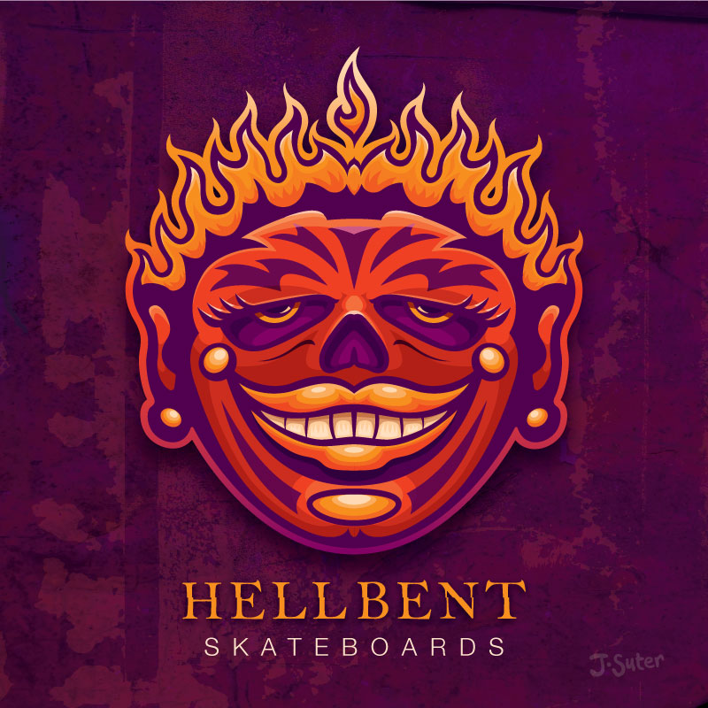Hellbent Skateboards Logo © Jack Suter. All rights reserved.