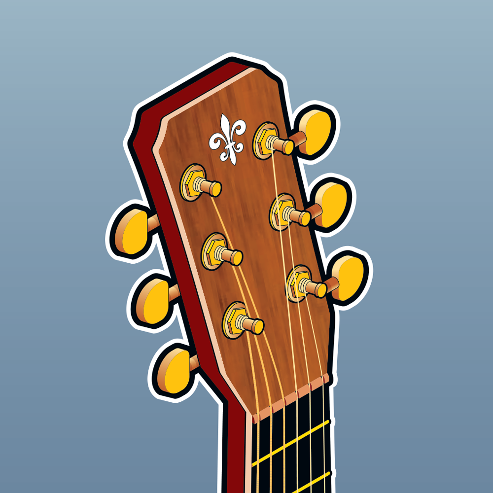 Isometric Guitar Illustration © Jack Suter. All rights reserved.