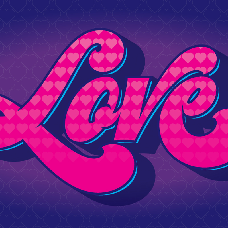 Love Typography Lettering © Jack Suter. All rights reserved.