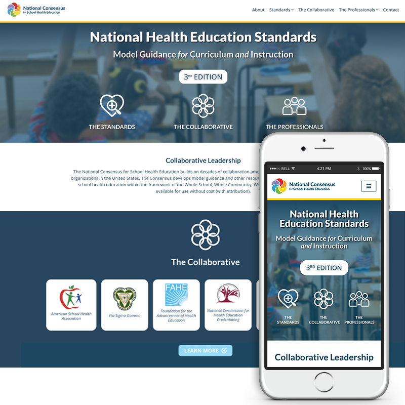 School Health Education, Web Design, Branding, and Logo Design © Jack Suter. All rights reserved.